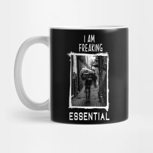 Essential Worker Gift Idea.I am Freaking Essential, cute gift for your hard-working dad, brother, husband, boyfriend, friend Mug